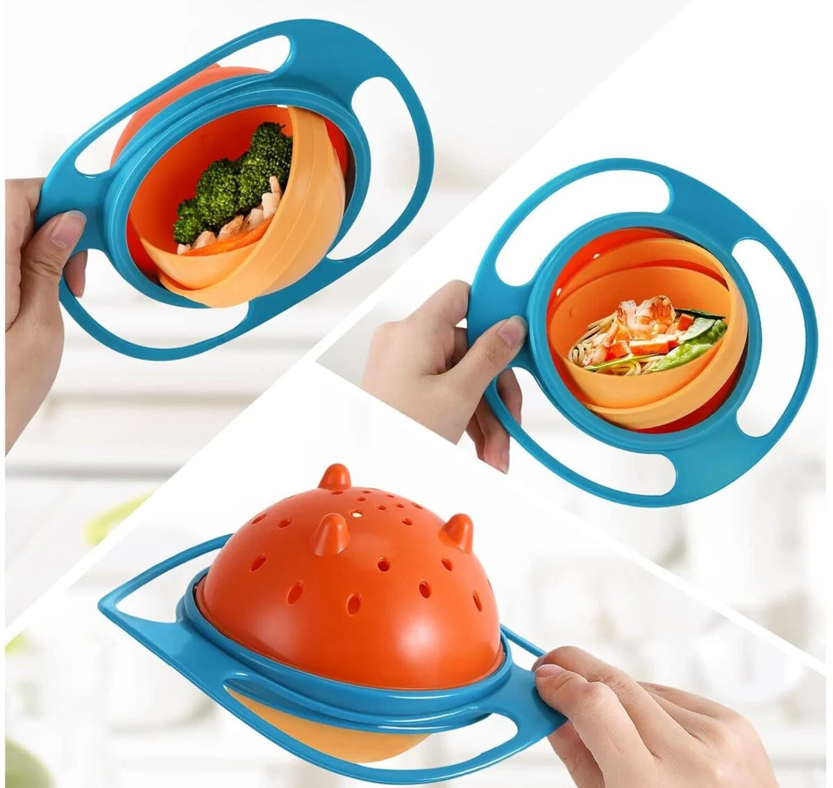 Anti spill bowl
