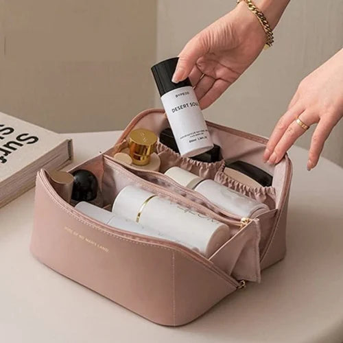 Leather Makeup Pouch